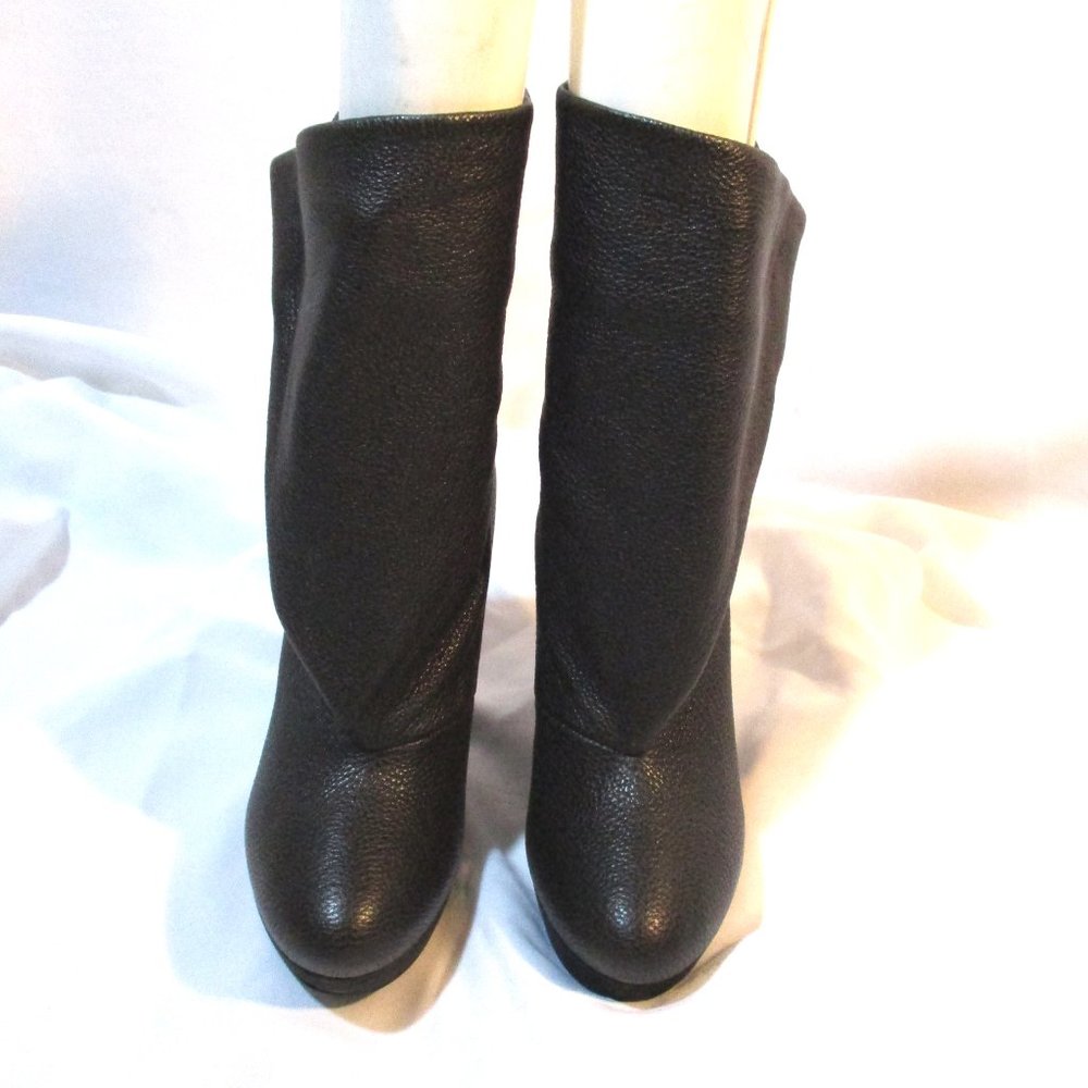 BALENCIAGA LEATHER WEDGE Bootie Ankle Boot Shoe - Picture 4 of 10